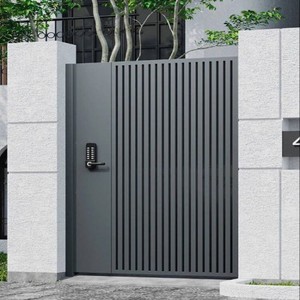 Portail de jardin battant le plus vendu, design moderne, durable, étanche, en aluminium, 6 pieds, sécurité domestique, couleur personnalisée - Product Image 3