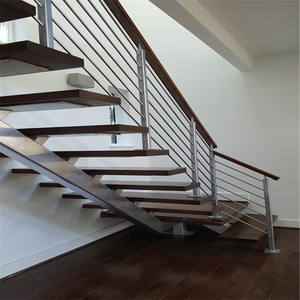 Tedesco treppen completo sistema di scale galleggianti design nascosto corrimano cantilever <span class=keywords><strong>scala</strong></span> galleggiante <span class=keywords><strong>kit</strong></span> - Product Image 5