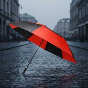 Parapluie de golf droit semi-automatique avec poignée en EVA, motif personnalisé, protection UV, prix d'usine - Product Image 1