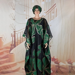 Robe africaine exquise, ensemble deux pièces, vêtements pour femmes africaines avec <span class=keywords><strong>un</strong></span> foulard <span class=keywords><strong>boubou</strong></span> pour femme africaine - Product Image 5