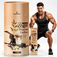 Private Label Wei-eiwit ter ondersteuning van spiergroei, Mocha smaak, hoog eiwitgehalte, instant koffiepoeder