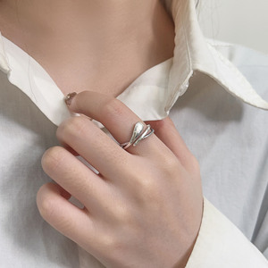 S925 Sterling <b>Silver</b> Snake Shape Twist <b>Ring</b> Geometric Design <b>Adjustable</b> Unisex Everyday Wear Jewelry - Product Image 1