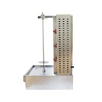 Machine à kebabs de dinde à 3 brûleurs à gaz de qualité à des fins commerciales
