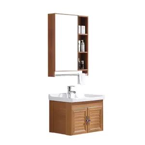 Toptan Modern lüks mobilya lavabo ayna Vanity banyo dolabı