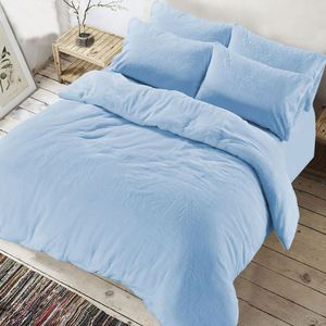 <strong>Double</strong> Ply Gray Plush Flannel Sherpa Blanket-Super Soft Knitted Solid - Product Image 3