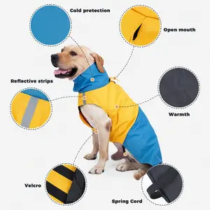TTT Schlussverkauf wasserabweisend reflektierender warmer Hundemantel Regenmantel für draußen winddichte Haustierjacke für große Hunde