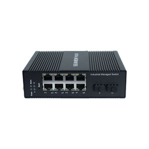 SEAVIEW Endüstriyel PoE Switch 8 Gigabit RJ45 2 SFP 20Gbps 14.88MppS IP41 Toz Geçirmez Fabrika Otomasyonu ve Enerji Şebekesi için - Product Image 6
