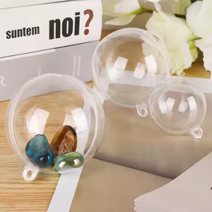 Bán Buôn Tùy Chỉnh Rõ Ràng Giáng Sinh Bóng Cây Treo Trang Trí Trong Suốt Acrylic Nhựa Giáng Sinh Bóng Trang Trí - Product Image 5