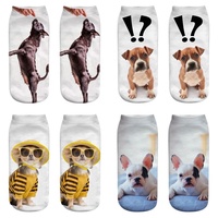 Chaussettes de sport pour hommes en polyester respirant avec impression numérique 360°, logo personnalisé par sublimation, impression 3D, été, ODM
