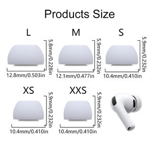 Pour <span class=keywords><strong>Apple</strong></span> <span class=keywords><strong>Airpods</strong></span> Pro 3 embouts d'oreille en silicone embouts de <span class=keywords><strong>remplacement</strong></span> antibruit bouchons d'oreille originaux 1:1 - Product Image 5