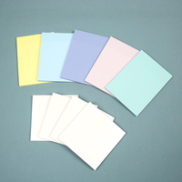 Bloc-notes adhésif transparent personnalisé simple carré 3*3 pouces, notes autocollantes transparentes