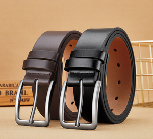 Cinturón de Cuero Genuino Personalizado con Hebilla de Lujo, Impresión Bajo Demanda, Regalos para el Día del Padre, Cinturón de Diseñador para Hombre - Product Image 4