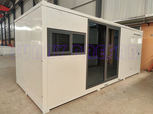 Prefab <strong>House</strong> <strong>Foldable</strong> 20' ft Cabin Mini <strong>House</strong> Shed Reception Office Box - Product Image 2