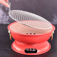295mm Coréen Charbon De Bois Barbecue Grill Fireclay Plateau De Cuisson Commercial Intérieur Extérieur Barbecue Grill pour Restaurant ou Fête