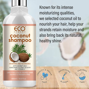 Champú de Aceite de Coco Hidratante Extra Fuerte de Marca Privada para Cabello Seco, Encrespado o Grueso-739185 - Product Image 3
