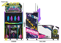Machine de jeu d'arcade ACS en acier inoxydable avec écran tactile et fonction de tir, à monnayeur, pour enfants, 1-2 joueurs