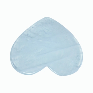 Outil de massage Gua Sha en cristal blanc en forme de cœur, masseur facial et corporel, outil de soin de la peau - Product Image 6