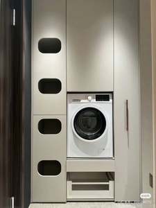 New Simple <b>Laundry</b> Room Organizer <b>Cabinets</b> Sink <b>Cabinet</b> with Washing Machine Modern <b>Laundry</b> <b>Cabinets</b> - Product Image 2