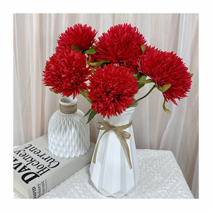 Fleurs artificielles en soie Queyiyi, 7 têtes, hydrangeas pour décorations de mariage et usage domestique - Product Image 5