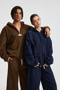 Conjunto de Sudadera con Capucha Extra Grande Unisex de Alta Calidad, 430 g/m², Felpa, Estampado en Relieve 3D, Ropa Casual para Hombre y Mujer - Product Image 3