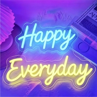Enseigne néon LED multicolore - Étanche IP65 pour usage extérieur, contrôle manuel, graphismes personnalisés avec lettres/symboles/formes