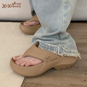 XIXITIAO alta calidad nuevo Eva señoras único grueso sandalia Chanclas Zapatos verano playa sublimación chanclas mujeres - Product Image 3