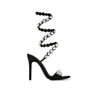 <span class=keywords><strong>Sandali</strong></span> Estivi di Lusso da Donna con <span class=keywords><strong>Tacco</strong></span> Alto 11CM, Punta Aperta e Funzione Rialzante - Product Image 1