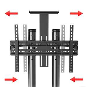 非常に人気のある調節可能なフルモーションTVスタンドTVカートホイール付き32〜70インチ最大50kg TV画面 - Product Image 3