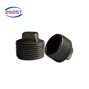 홈 장식 커플 링 코팅 블랙 가단성 철 파이프 및 난간 피팅 DIY 가구 파이프 선반 랙 및 후크 - Product Image 5