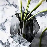 Jingpujang — Vase de luxe en cristal K9, Vase à fleurs à facettes coloré, décoration de Table, usine directe