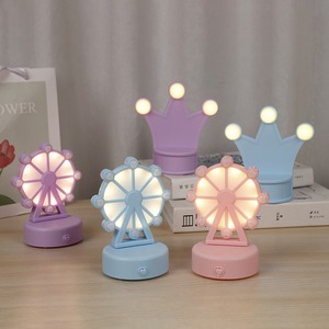 Lampe de table LED Nuage Grande Roue, Veilleuse de Noël Chaleureuse, USB, Petite, Créative et Adorable, avec motif floral, pour décoration de chambre, Cadeau - Product Image 2
