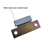 Convient aux glissières et semelles de porte d'ascenseur Toshiba, avec une couche en téflon résistante à l'usure, accessoires d'ascenseur