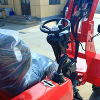 Mini-chargeuse sur pneus de haute qualité, puissance élevée, machinerie de terrassement, chargeuse sur pneus 4x4, construction, certifiée CE, chargeuse sur pneus diesel