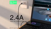 Câble USB tressé en nylon 2.4A - Chargeur universel Android à coque en aluminium
