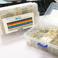 Kit d'assortiment de 1000 résistances 1/2W 5% de 1 Ohm à 1 Mohm, à film de carbone, à montage traversant, 25 valeurs