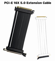Câble Riser PCIe 5.0 X16 à 6 couches pour carte graphique Gen5, fil d'extension 12V 36W avec âme en cuivre TPE, blindage EMI, montage vertical de GPU