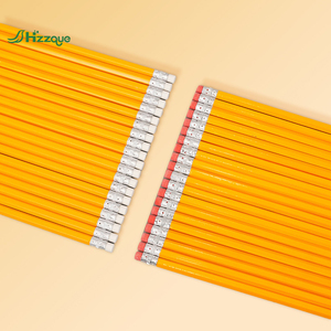 Lápiz HB amarillo con cabeza cortada Lápiz escolar de colores para niños para escribir y dibujar para alumnos Premios al por mayor - Product Image 6