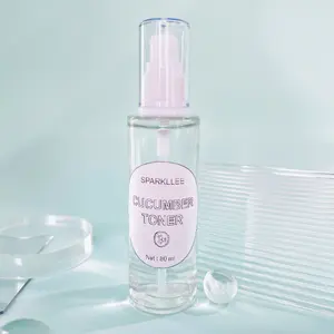 Spray facial orgánico de etiqueta privada para reducir el equilibrio de poros, aceite, agua, hidratante, Aloe Vera, tónico facial de pepino fresco