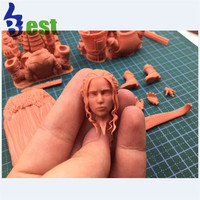 Meilleure tête de mannequin personnalisée, impression 3D, plastique, jouets en cire rouge