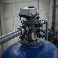 Système d'alimentation en eau à pression constante et fréquence variable avec réservoir modulaire en acier inoxydable, productivité de 2000 L/heure, garantie 1 an