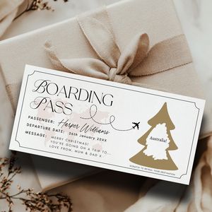 Tarjeta Rasca y Gana con Vuelo Sorpresa, Boleto de <span class=keywords><strong>Viaje</strong></span> Personalizado con Destino a Descubrir, Tarjeta Rasca y Gana de <span class=keywords><strong>Viaje</strong></span> para Regalo de Navidad - Product Image 3