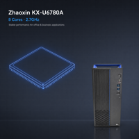 Zhaoxin KX-U6780A Octa-Core 2.7GHz Complete PC System,16GB RAM,512G M.2 NVMe SSD,8L Case,1000M Network,Integrated GPU