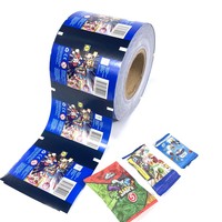 Rouleau de Film de Chips personnalisé, matière plastique de qualité alimentaire, papier d'emballage imprimé, Film en rouleau pour emballage en Sachet liquide