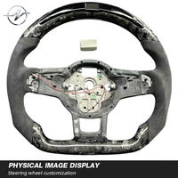 Volant sport en fibre de carbone à 3 branches, multi-tailles, personnalisé pour Volkswagen Mk7 Golf Passat Polo Scirocco Jetta GTI GTD CC