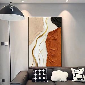 3D bán buôn phong cách sóng ba chiều tinh khiết vẽ tay thời trang màu nước sơn dầu Thiết kế bức tranh tường tối giản trang trí bức tranh - Product Image 3