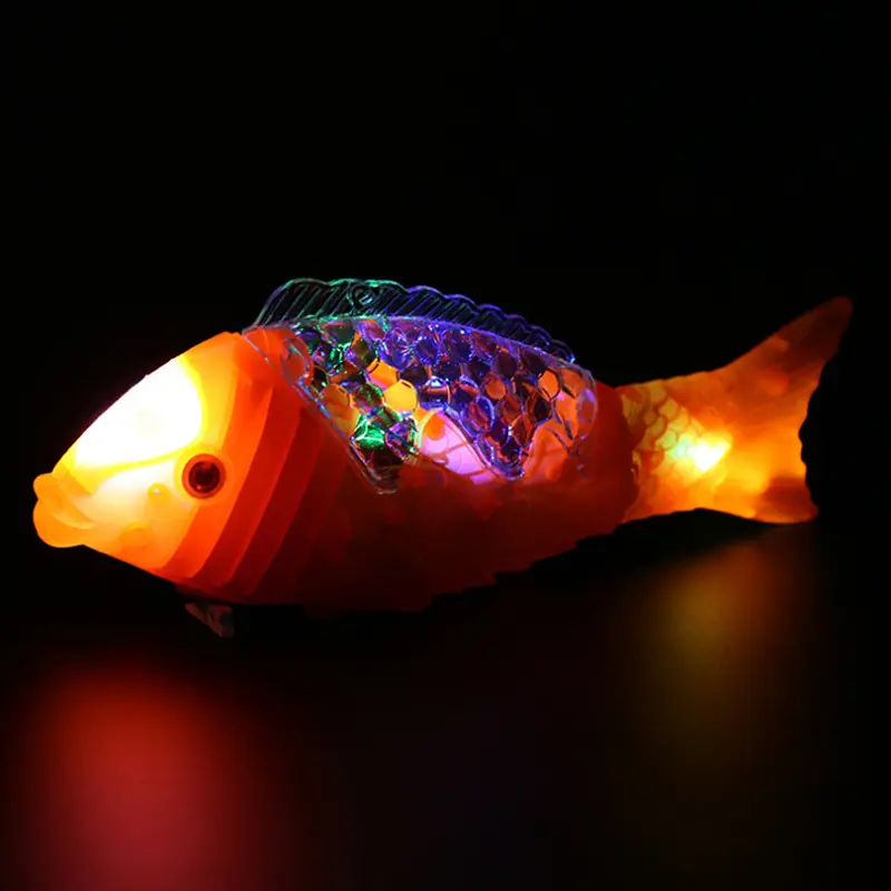 Wholesale Luminous Music Projection Swing Simulation Animal Fish Electric Plastic Fish Toy