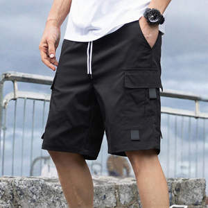 Pantalones Cortos Cargo Personalizados para Hombre, Resistentes, para Actividades al Aire Libre y Senderismo, con Múltiples Bolsillos, 100% Poliéster, Estilo Casual, Cintura Media - Product Image 1