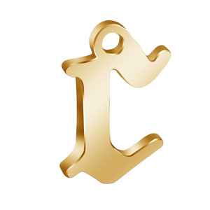 Venta al por mayor <span class=keywords><strong>estilo</strong></span> gótico 26 alfabetos encanto regalo joyería collar de acero inoxidable colgante - Product Image 2