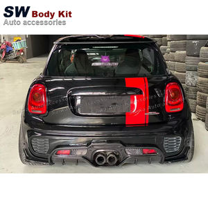 <span class=keywords><strong>Mini</strong></span> difusor de parachoques trasero de fibra de carbono para <span class=keywords><strong>Mini</strong></span> <span class=keywords><strong>COOPER</strong></span> JSW F55 F56 Modificación de actualización Kit de accesorios de coche de labio trasero - Product Image 4