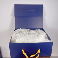 Biodégradable personnalisable grande robe de mariée blanche boîte magnétique emballage papier paquet vêtements plat expédition boîte pliante de luxe